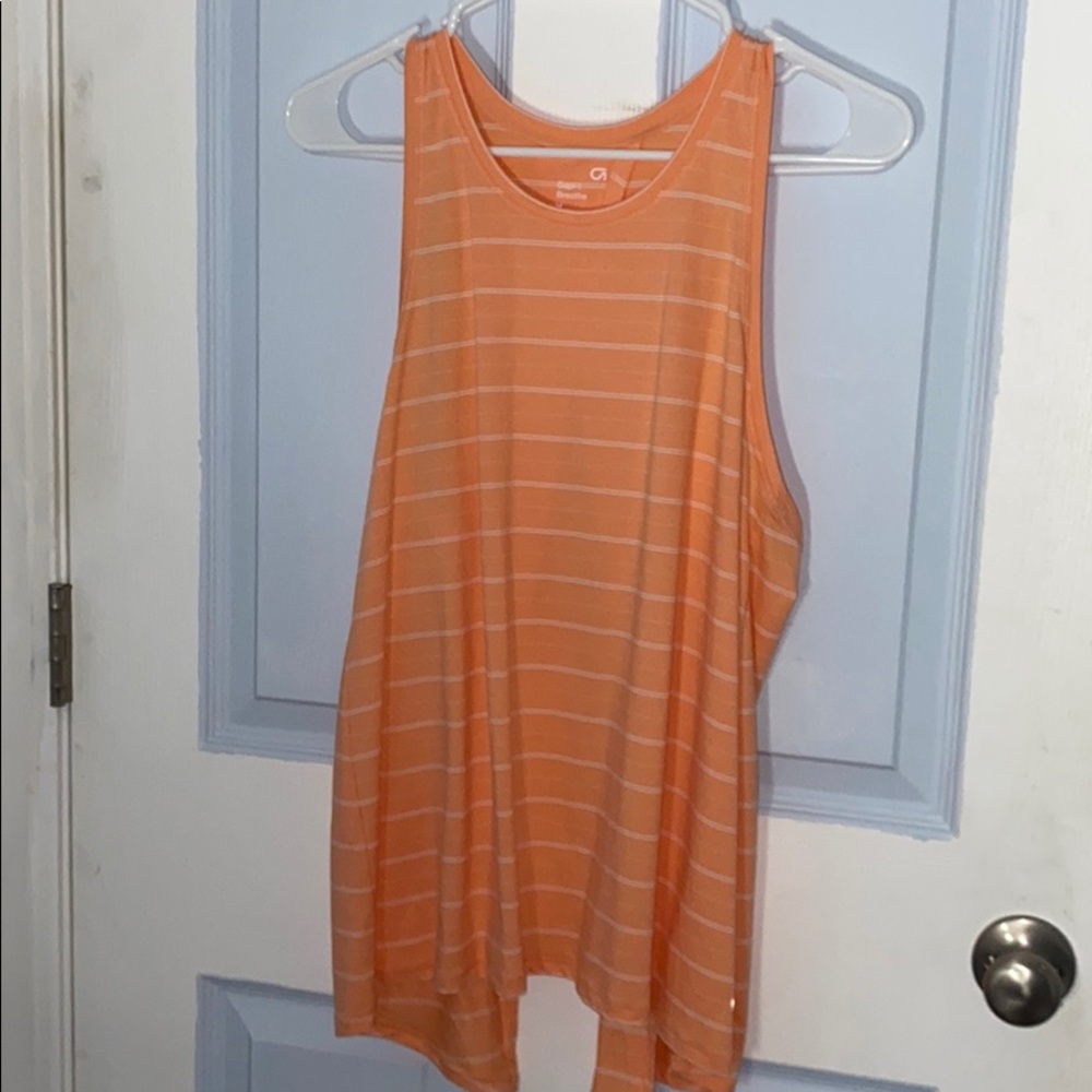 Salmon Colored Tank with cute tye in back